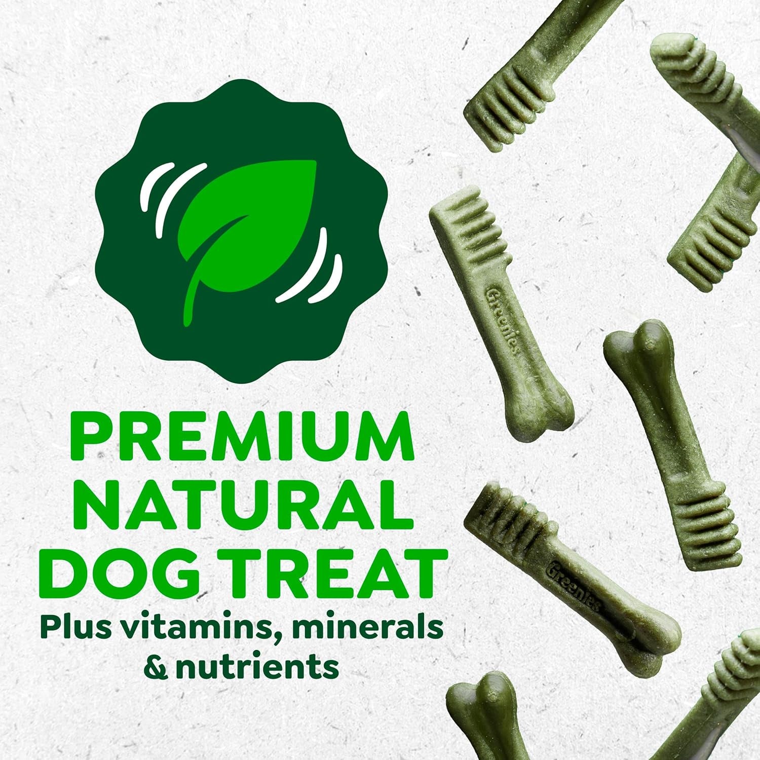 Greenies Veterinarian-Recommended Adult Natural Dental Dog Treats Large Size, Dog Dental Chews, Original Flavor, 6 Oz. Pack, 4 Count