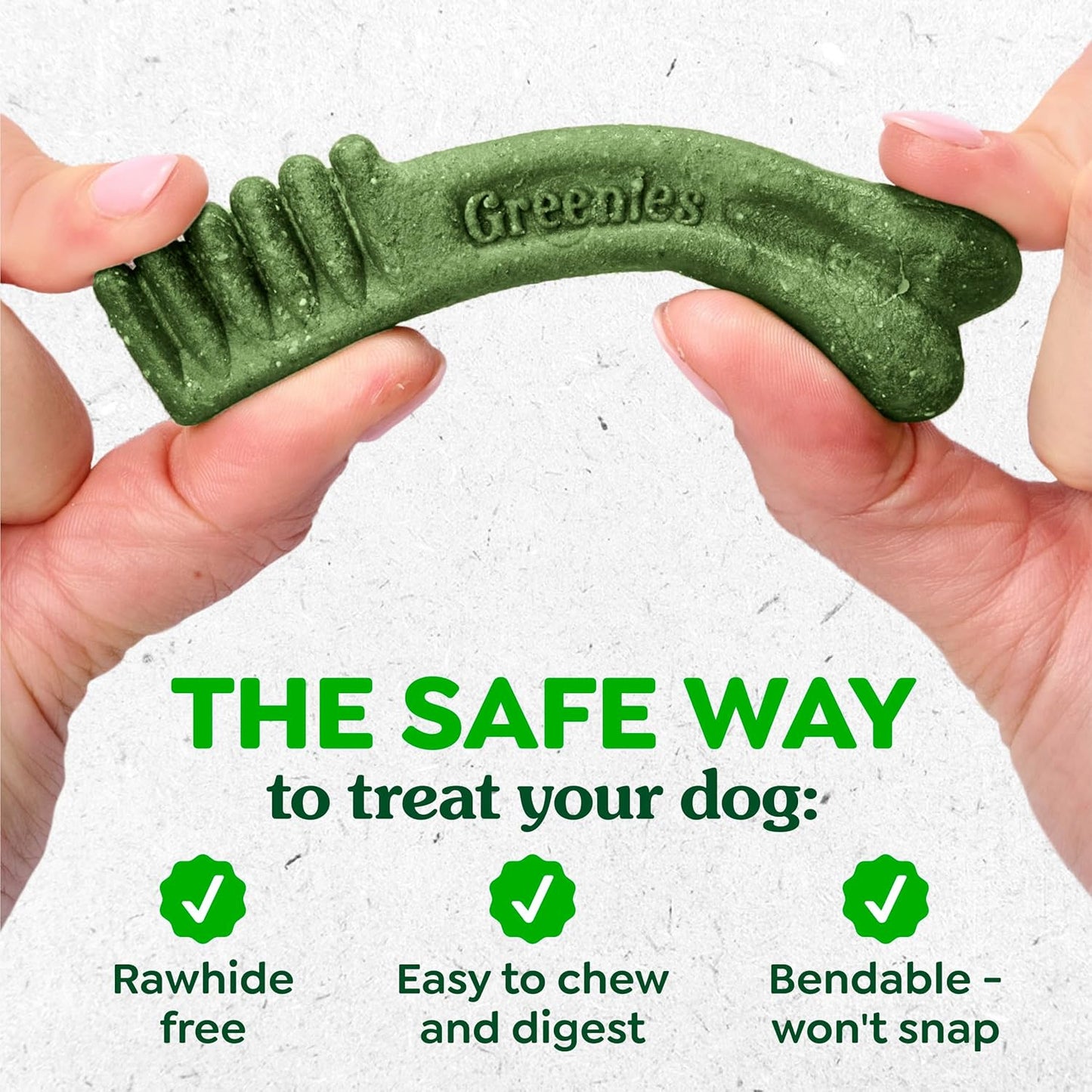 Greenies Veterinarian-Recommended Adult Natural Dental Dog Treats Large Size, Dog Dental Chews, Original Flavor, 6 Oz. Pack, 4 Count